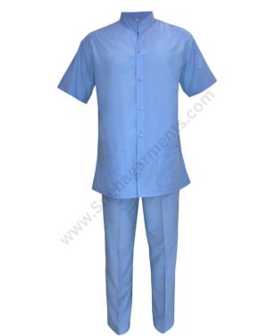 Sky Blue Hospital Administration Staff Shirt And Pant For Men