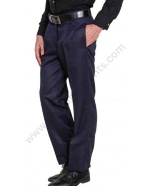 Navy Blue Corporate Pant For Men