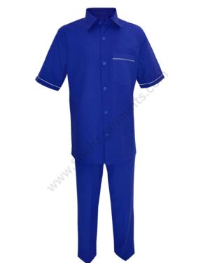 Royal Blue Hospital Half Shirt And Pant For Men Wordboy