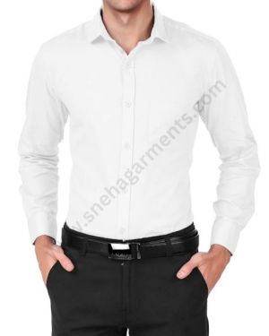 White Corporate Shirt For Men
