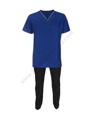 Navy Blue Hospital Scrub Suit For Men/Women