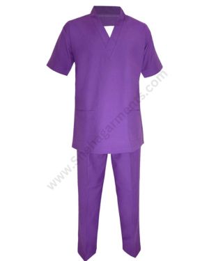 Purple Hospital Scrub Suit For Men/Women