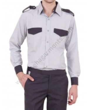 Grey Security Full Shirt For Men