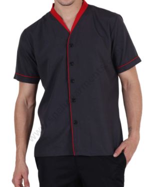 Navy Blue Housekeeping Shirt For Men