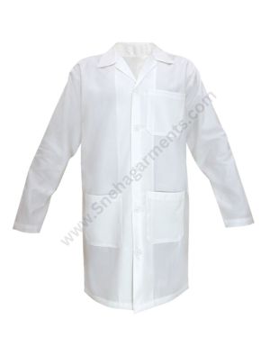White Hospital full sleeves long apron