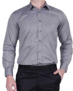 Grey Corporate Shirt For Men
